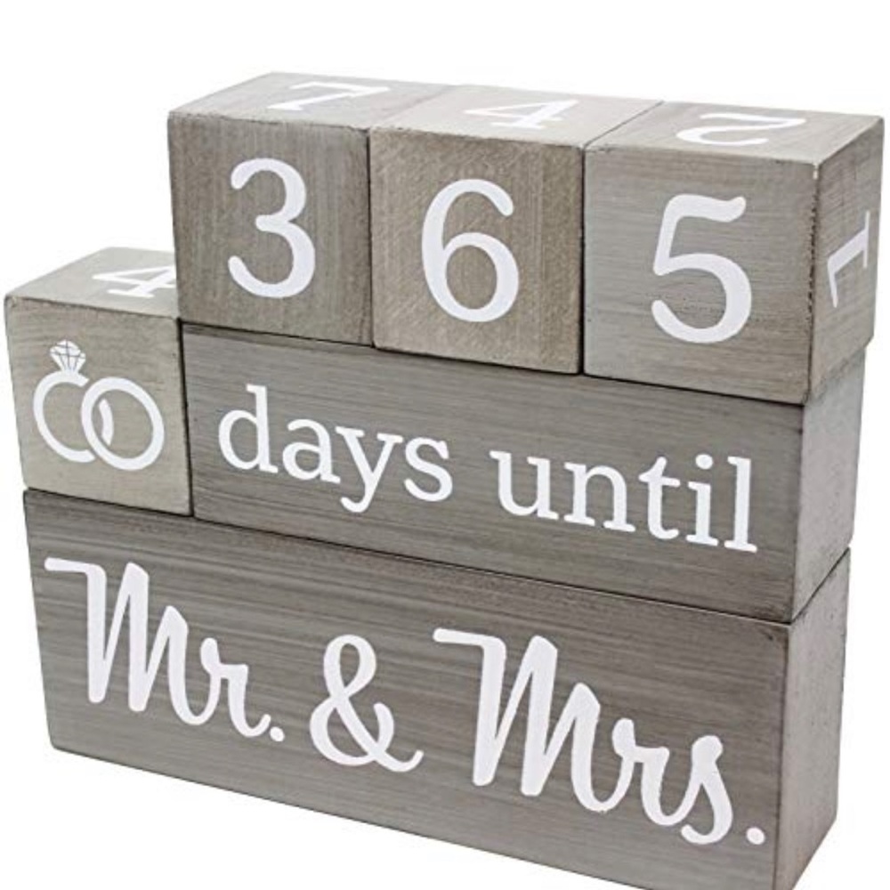Wedding countdown blocks